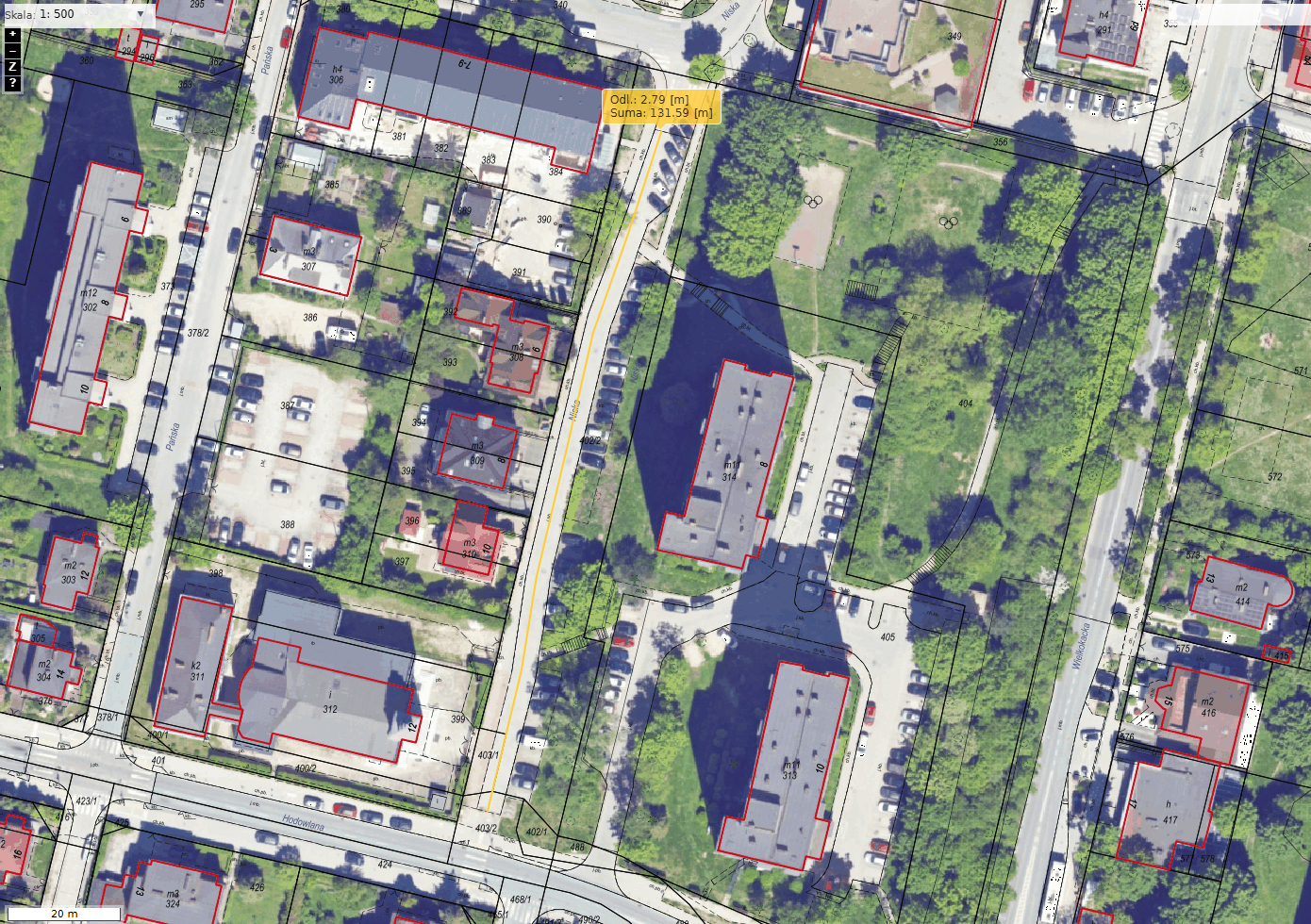 Niska - zaznaczony odcinek