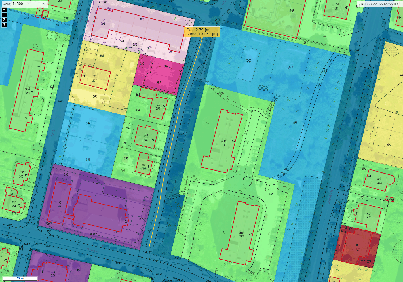 Niska - mapa własności